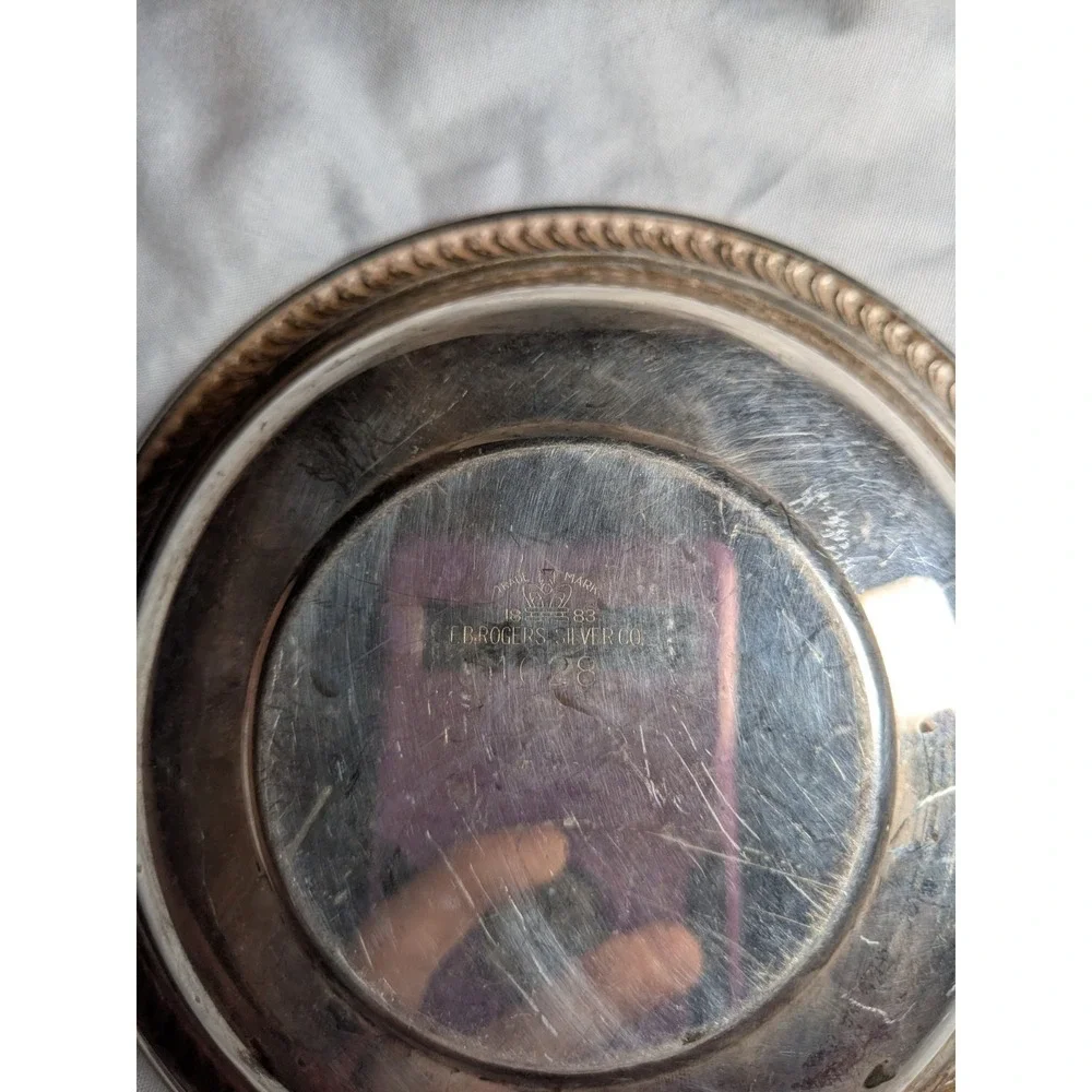 Vintage F.B. Rodgers Silver Co Trade Mark #1028 Silver Plated Bowl